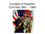 15 Crucible of Freedom: Civil War 1861 – 1865