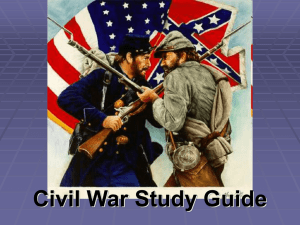 Civil War Study Guide - Effingham County Schools