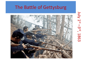 The Battle of Gettysburg