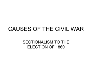 Causes of the Civil War