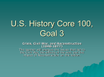 U.S. History Core 100, Goal 3