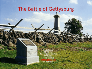 The Battle of Gettysburg