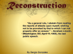 Reconstruction - HAATAmericanLit