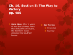 Ch. 16, Section 5: The Way to Victory pg. 485
