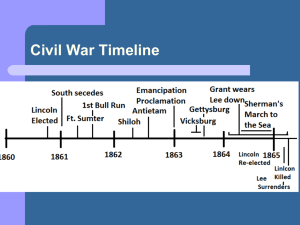 Lincoln & the Union Command  & handout