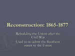 Reconstruction: 1865-1877