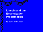 Lincoln and the Emancipation Proclamation