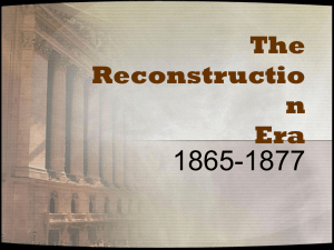 The Reconstruction Era