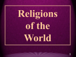 Religions of the World Intro