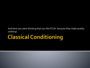 3. Classical Conditioning