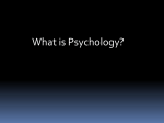 Introducing Psychology