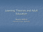 Learning Theories and Adult Education