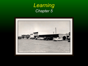 Chapter 5 Power Point: Learning