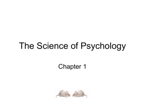 The Science of Psychology