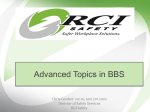 Advanced Topics in Behavioral Safety
