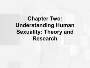 Chapter Two: Understanding Human Sexuality: Theory and