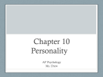 Chapter 10 Personality