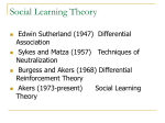 Social Learning Theory-