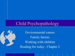 J15 Environment and working with children