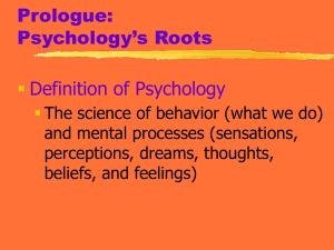 Introduction to Psychology