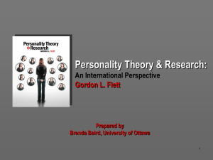 Personality Theory and Research