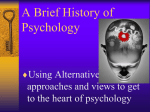 A Brief History of Psychology