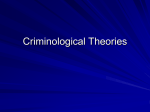 Criminological Theories