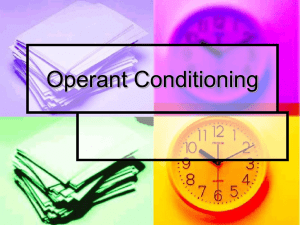 Operant Conditioning