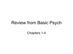Review from Basic Psych