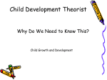 CHild Growth Notes on history and developmental theorists