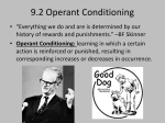 9.2 Operant Conditioning