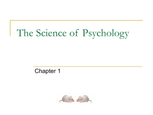 The Science of Psychology