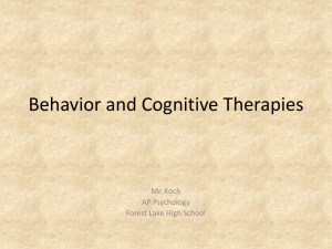 Behavior Therapies