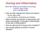 Homing and Inflammation - UCSF Immunology Program