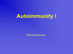 Autoimmunity I - University of Arizona
