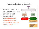 Innate and Adaptive Immunity - Molecular and Cell Biology