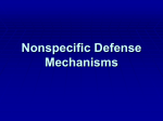 Nonspecific Defense Mechanisms