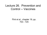 Lecture 26. Prevention and Control -
