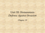 Homeostasis Defense Against Invasion