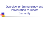 Introduction and Innate Immunity