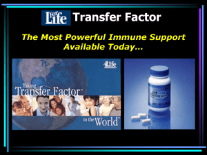 Transfer Factor - GlobalSuccess4Life.com