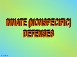 Nonspecific host defence factors.med.10 ppt
