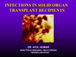 INFECTIONS IN TRANSPLANTATION