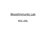 Blood/Immunity Lab - University of Missouri
