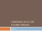 Checking an Ill or Injured Person