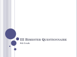 III Bimester Questionnaire