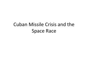 Cuban Missile Crisis and the Space Race