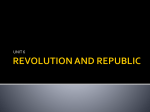 REVOLUTION AND REPUBLIC