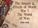 World War I: The Effects of the War at Home & Abroad