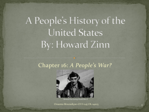 A People’s History of the United States By: Howard Zinn
